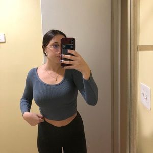 Fitted UO Cropped Sweater